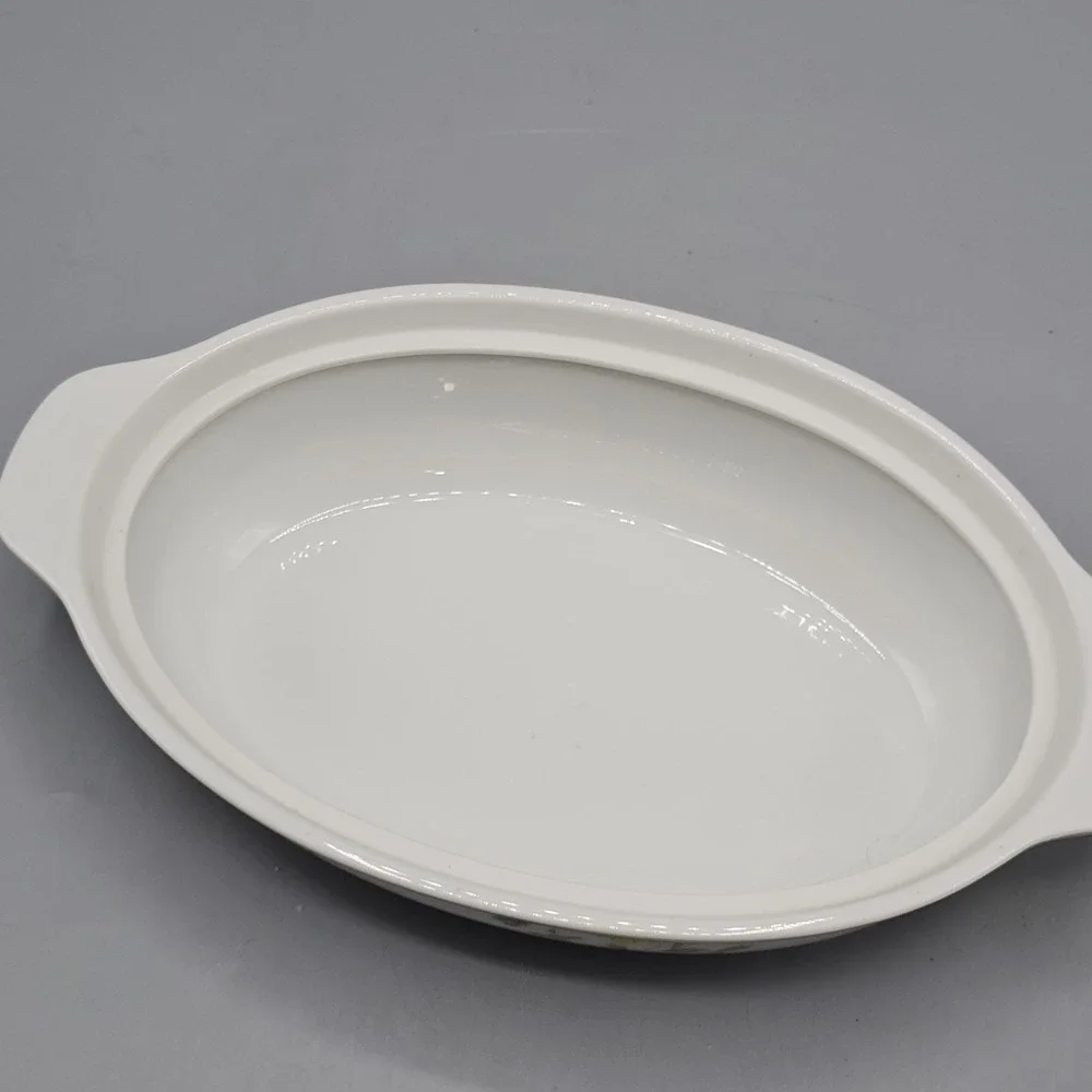 Country Flowers by Andrea Cookware Ceramic Oval Casserole Grandmacore Cottage